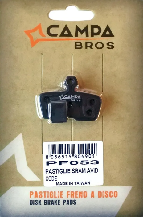 Almohadillas orgánicas Campa Bros PF053 para Sram Avid Code