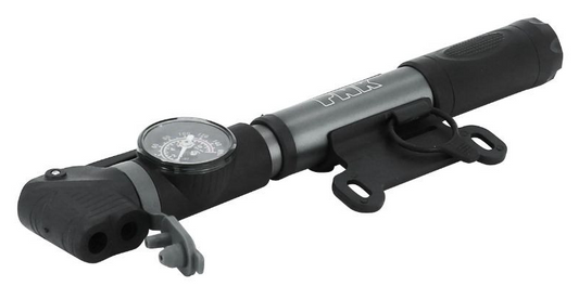 Mini pump with barbieri pressure gauge