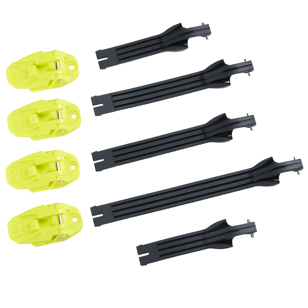 Komplettes Kit mit Schnallen und Gurten für Rider Pro -Stiefel