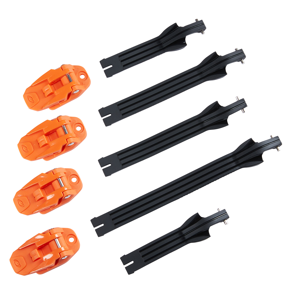 Komplettes Kit mit Schnallen und Gurten für Rider Pro -Stiefel