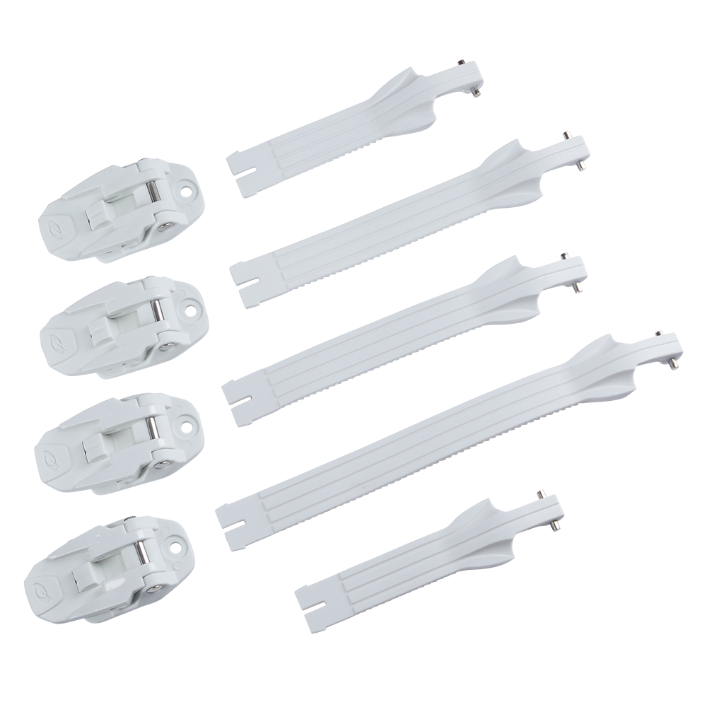 Komplettes Kit mit Schnallen und Gurten für Rider Pro -Stiefel