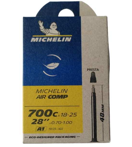 Michelin Air Comp 700x18-25 Presta 48 mm ventil