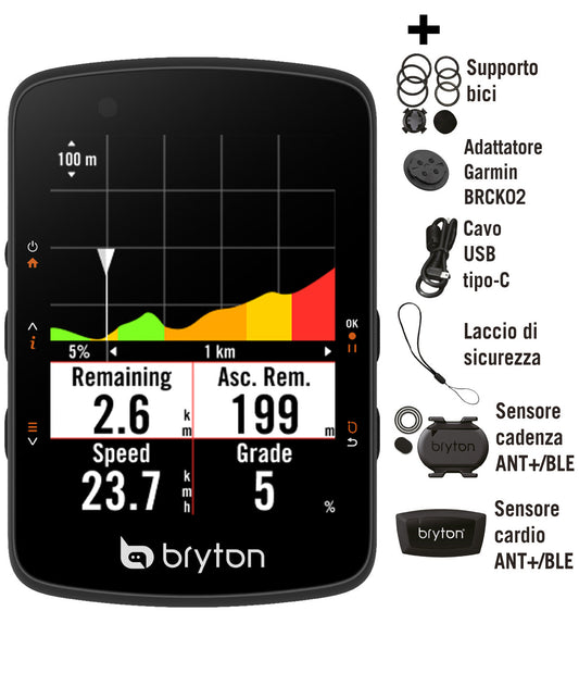 Bryton Rider 550D mit CAD und HRM