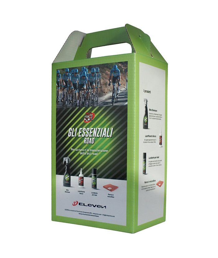 Eleven Kit The essential Roads - Products for Care and Maintenance Bike with Illustrative Brochoor