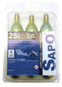 SUPO BLISTER DE NR.3 CARTRIDGES CO2 25 GR.