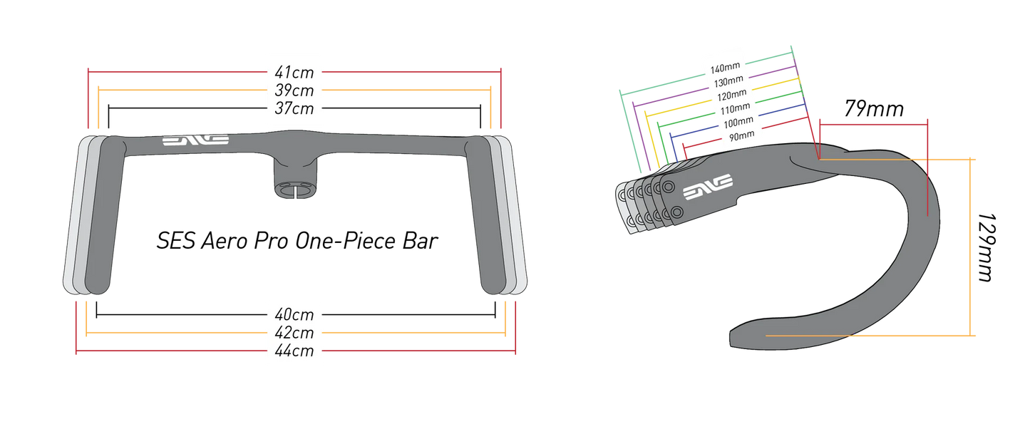 Manubrio Integrato ENVE SES Aero Pro One 37/40cm