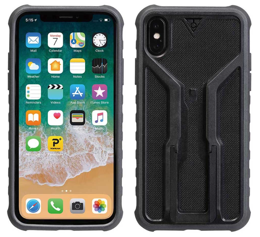 Couverture pour iPhone XS Max avec Topaak Support Ridecase avec montage