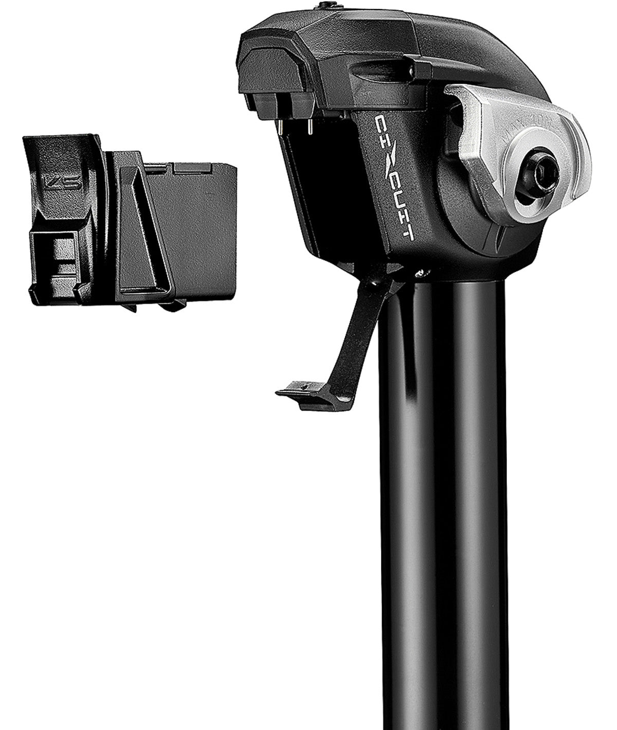 Tige de selle télescopique KS Rage Circuit 30,9 x 505 mm avec batterie, chargeur et télécommande