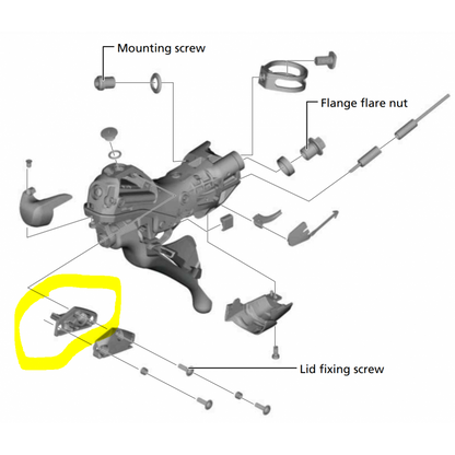 Shimano ST-R9120 Regula Diaframma DiFrama