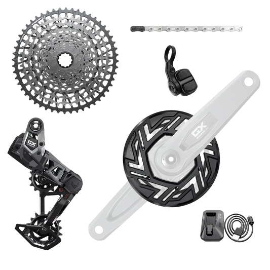 SRAM GX EAGLE AXS TRANSMISSION E-MTB 104 BCD T-TYPE GROUP UTAN PEGAGLE