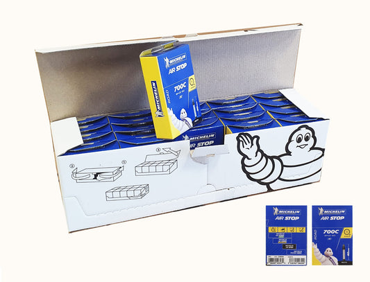 Box 20 Michelin Air Stop A1 700 × 18/25 Válvula Presta 40 mm