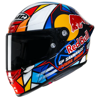 HJC RPHA 1 Red Bull Misano GP MC21 helmet