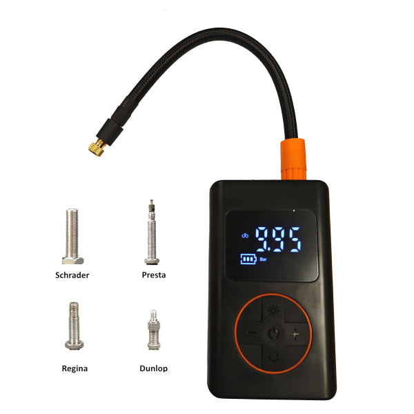 Uniwersalny kompresor Barbieri Mini do wszystkich zaworów 10 barów z wyświetlaczem cyfrowym