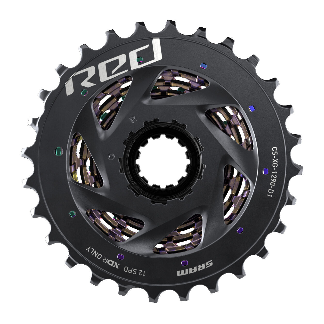 SRAM RED XG 1290 D1 12V PACKET - Rainbow