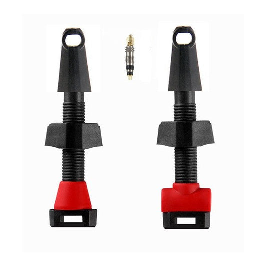 Pair of Carbon Tubeless Presta Valves - 35mm