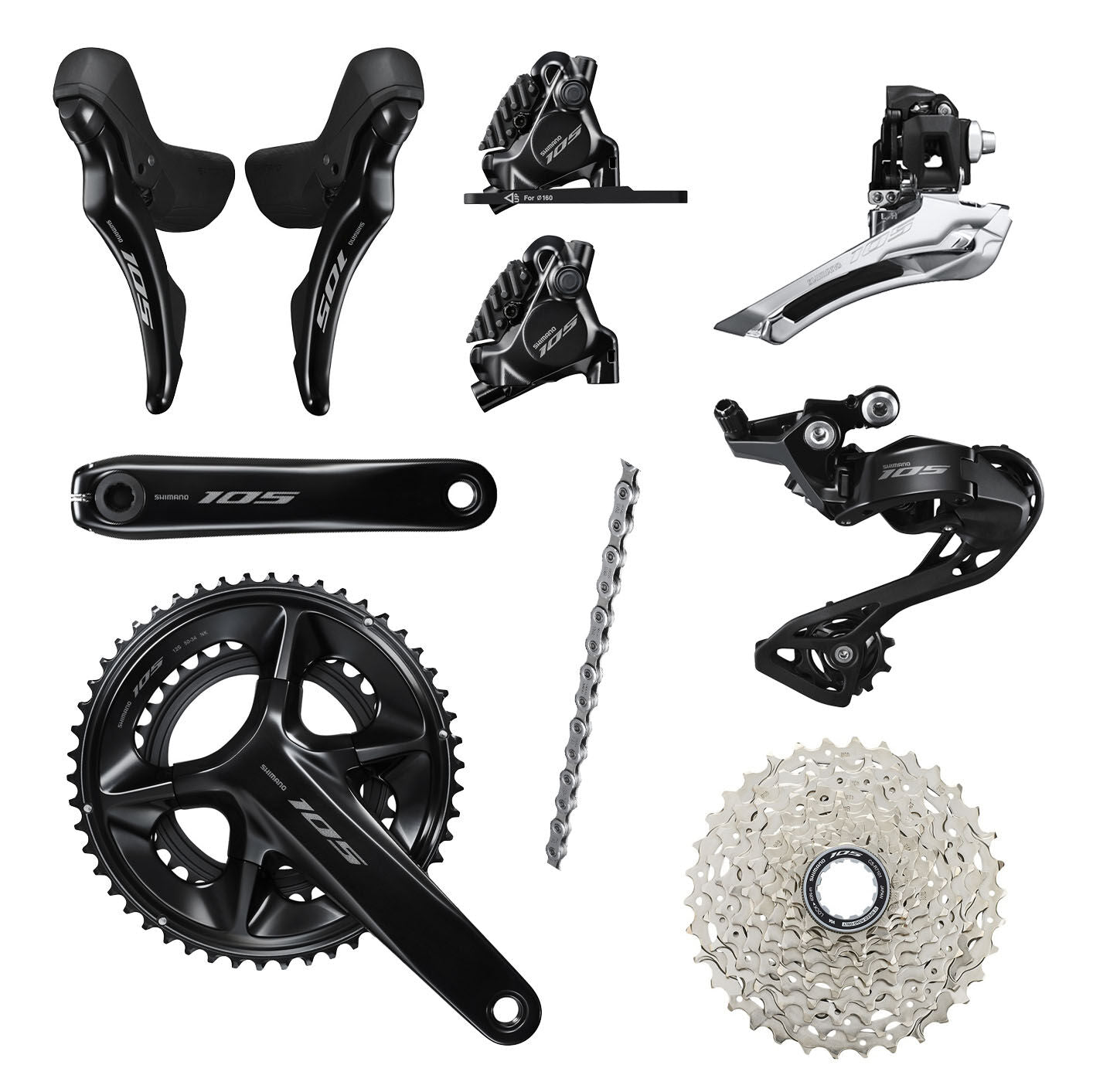 Shimano 105 R7100 12v Disc groupset